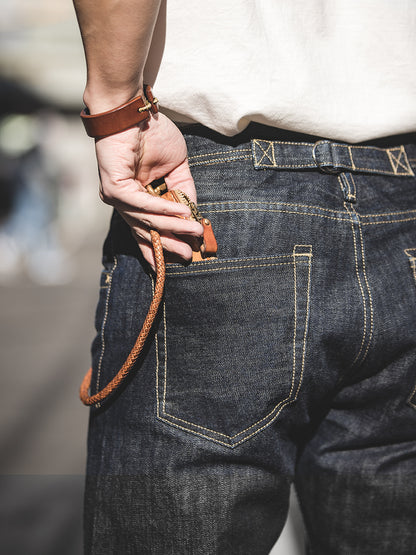 Tooling American Retro Heavy Straight Denim Men's Jeans - Harmony Gallery