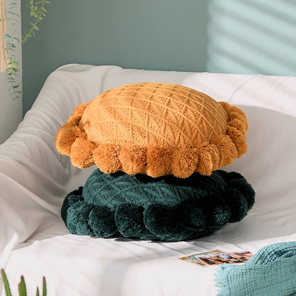 Removable Sunflower Round Ball Sofa Cushion - Harmony Gallery