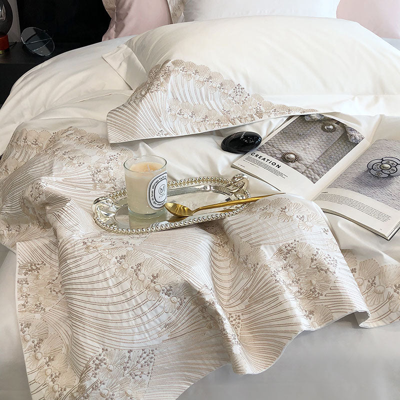 Luxury High-End Embroidery Quilt Cover Villa Bed Set - Harmony Gallery