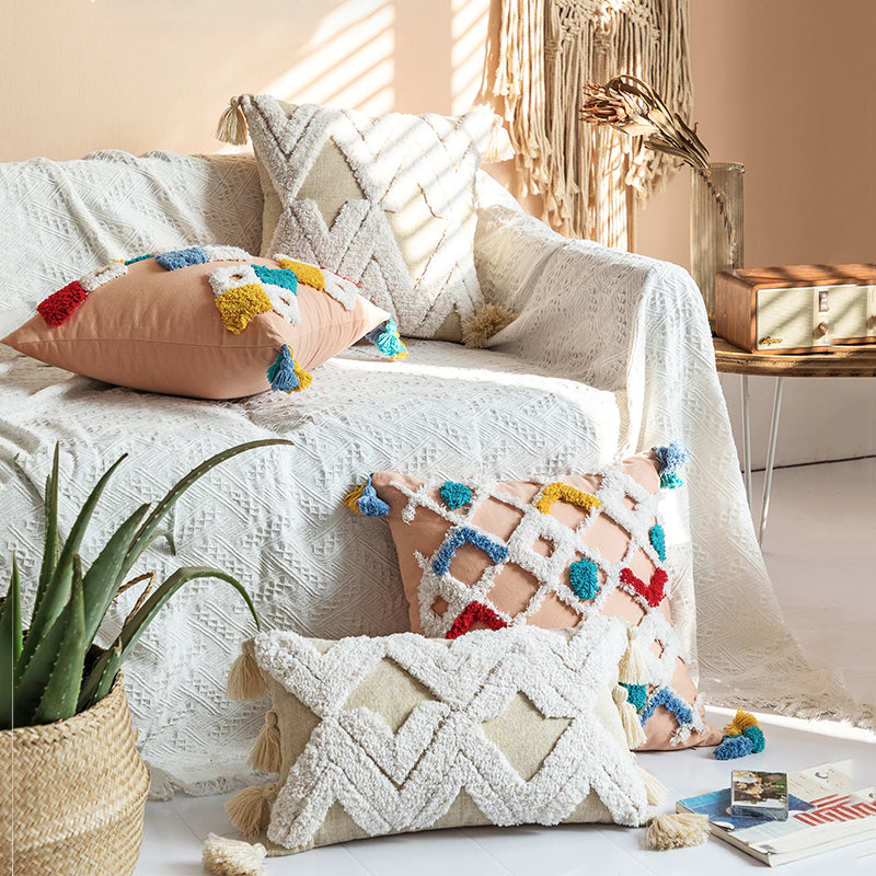 Handmade Moroccan Bohemian Living Room Sofa Cushion - Harmony Gallery