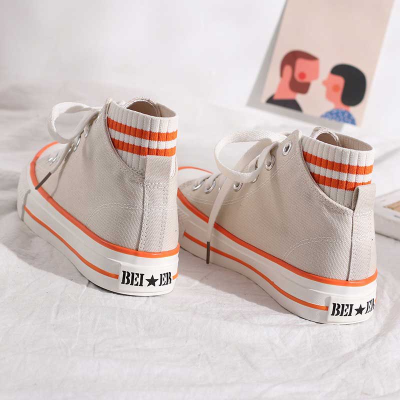 High-Top Canvas All-Match Retro Women's Shoes - Harmony Gallery