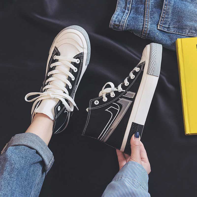 High-Top Canvas Casual Street Shooting Women's Shoes - Harmony Gallery