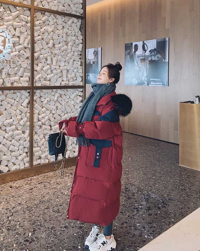 Mid-Length Quilted Padded Puffer Winter Women's Coat - Harmony Gallery
