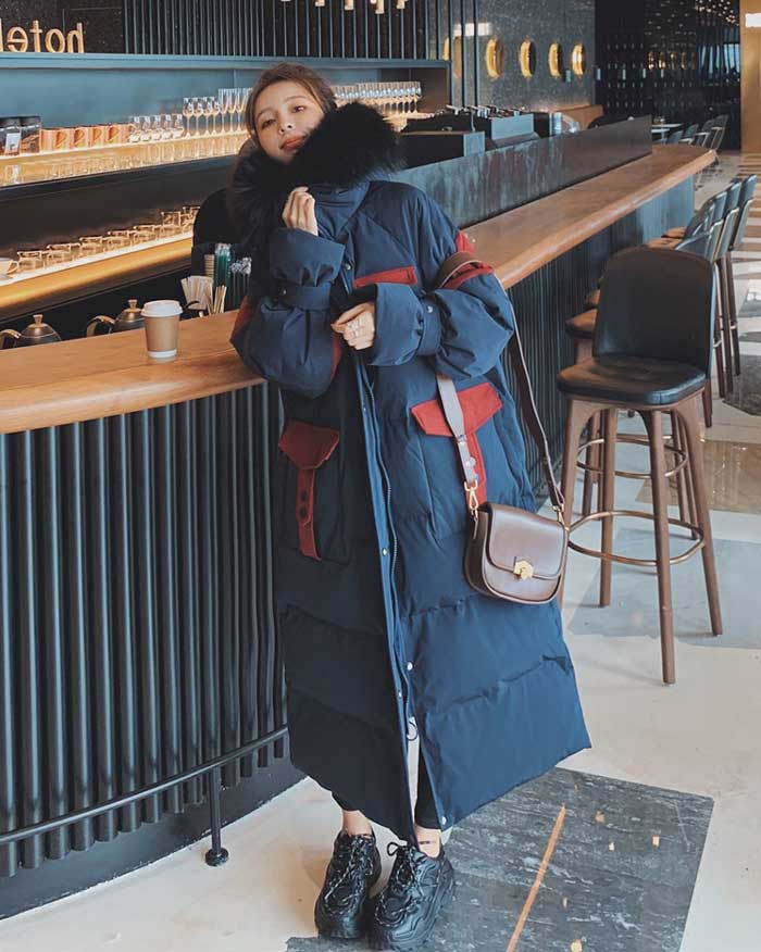 Mid-Length Quilted Padded Puffer Winter Women's Coat - Harmony Gallery