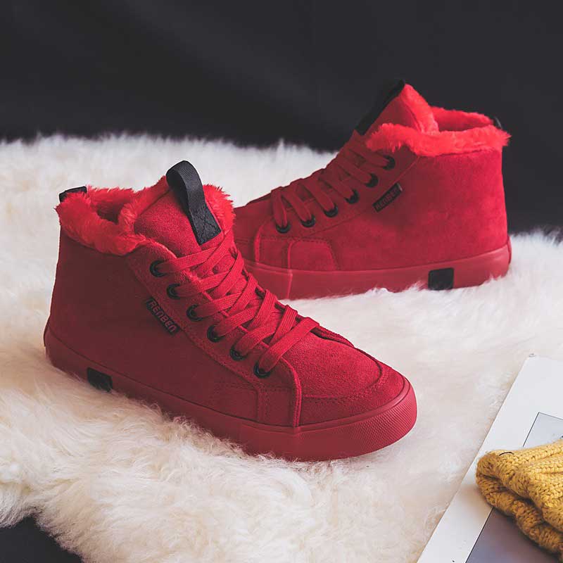 Winter High-Top Canvas Warm All-Match Women's Boots - Harmony Gallery